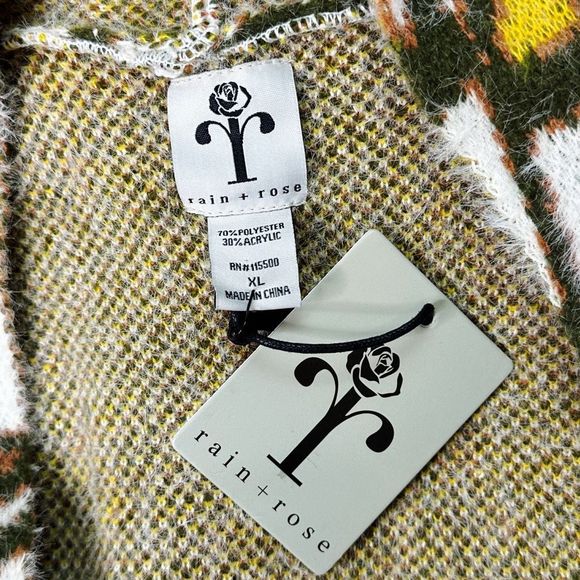 Rain + Rose Open Front Cardigan - Picture 3 of 3